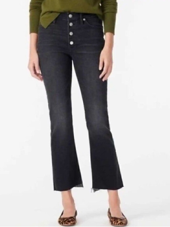 J. Crew Denim - J. Crew Billie Demi Boot Crop Button Fly Size 29